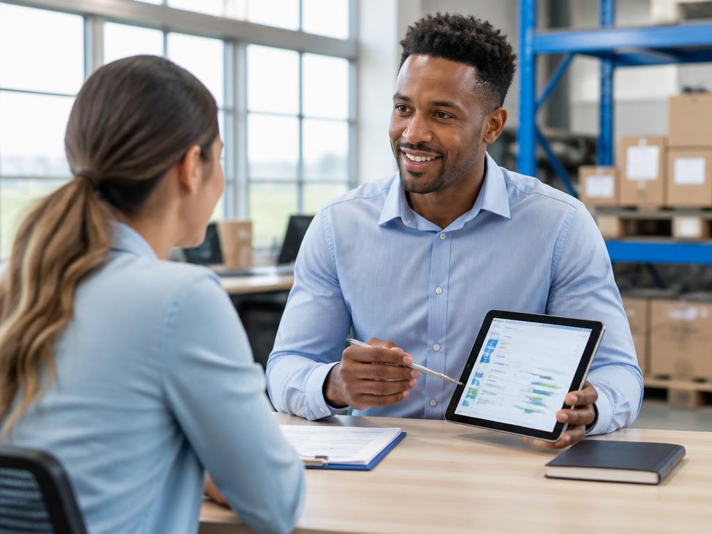 Hiring manager reviewing candidate assessment evidence